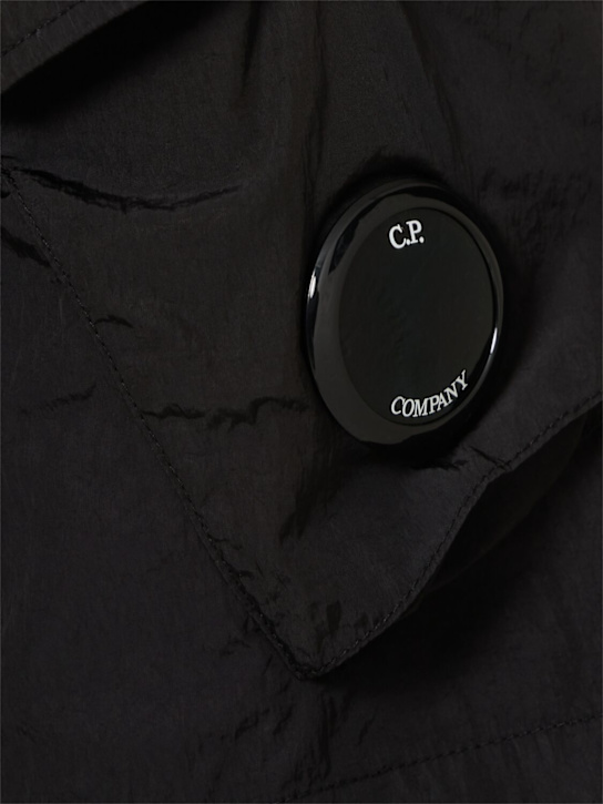 C.P. Company: Chrome-R short sleeve overshirt - Black - men_4 | Luisa Via Roma