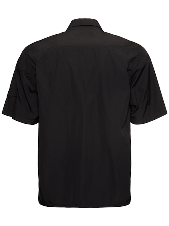 C.P. Company: Chrome-R short sleeve overshirt - Black - men_3 | Luisa Via Roma