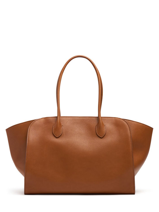 The Row: Marlo 14 saddle leather tote bag - women_0 | Luisa Via Roma