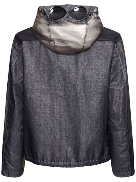 C.P. Company: Raffia goggle jacket - Smoked Pearl - men_4 | Luisa Via Roma