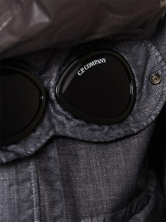 C.P. Company: Raffia goggle jacket - Smoked Pearl - men_5 | Luisa Via Roma