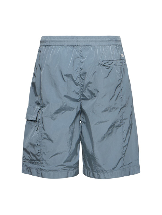 C.P. Company: Chrome-R cargo shorts - Stormy Weather - men_3 | Luisa Via Roma