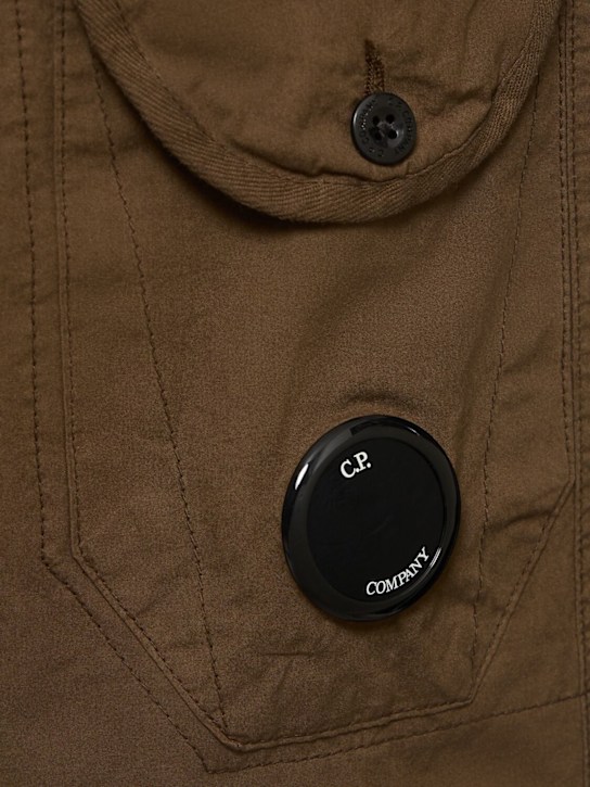 C.P. Company: Microreps boxy cargo lens pants - Green - men_4 | Luisa Via Roma
