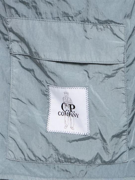 C.P. Company: Chrome-R short sleeve overshirt - Stormy Weather - men_5 | Luisa Via Roma
