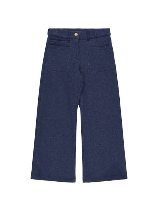 Balmain: Cotton sweatpants - Blue - kids-boys_0 | Luisa Via Roma