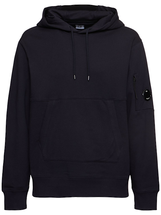 C.P. Company: Diagonal raised fleece hooded sweatshirt - men_0 | Luisa Via Roma