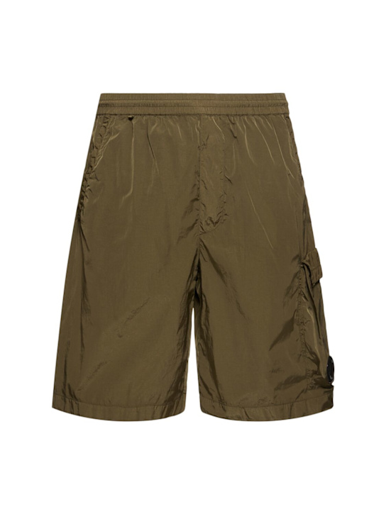 C.P. Company: Chrome-R cargo shorts - Green - men_0 | Luisa Via Roma