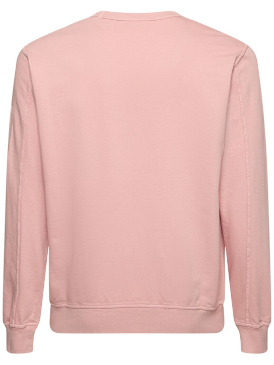 C.P. Company: Light fleece crewneck sweatshirt - Misty Rose - men_3 | Luisa Via Roma