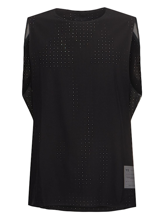 Y-3: Run short sleeve tank top - men_0 | Luisa Via Roma