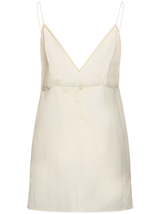 Khaite: Talsie silk blend camisole top - White - women_3 | Luisa Via Roma