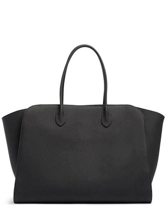 The Row: Borsa shopping Marlo 17 in pelle martellata - Nero - women_0 | Luisa Via Roma