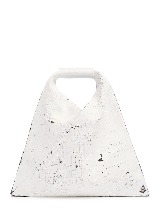 MM6 Maison Margiela: Mini Japanese grainy leather bag - women_0 | Luisa Via Roma