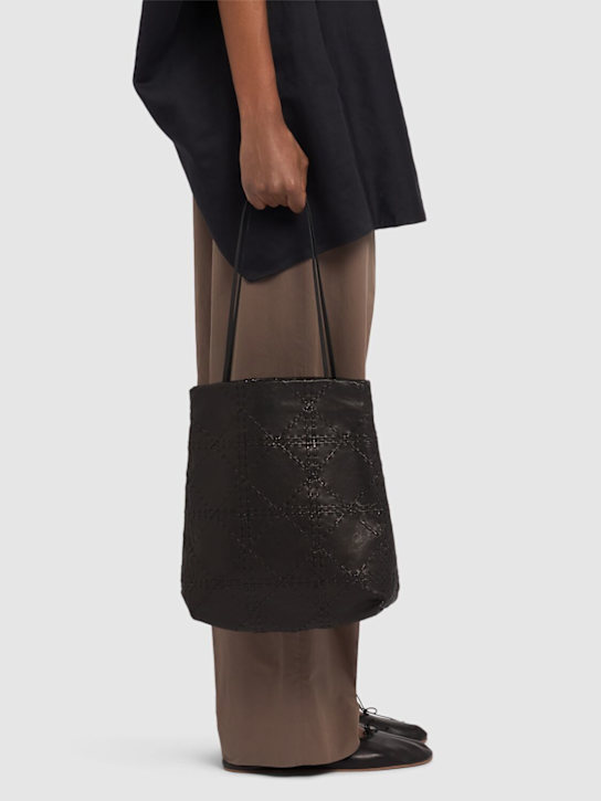 The Row: Lilou woven nappa leather tote bag - women_1 | Luisa Via Roma