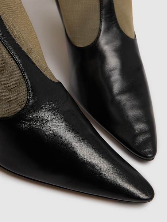 The Row: 85mm Mesh high boots - Black - women_2 | Luisa Via Roma