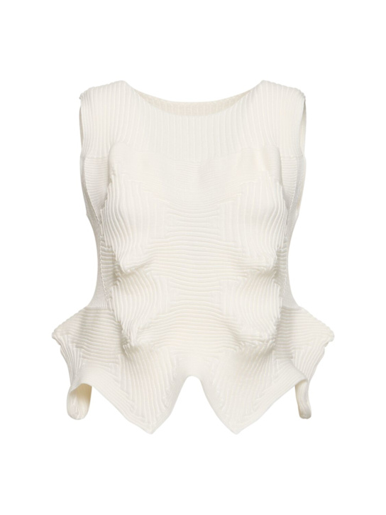 ISSEY MIYAKE: Linkage pleated top - women_0 | Luisa Via Roma
