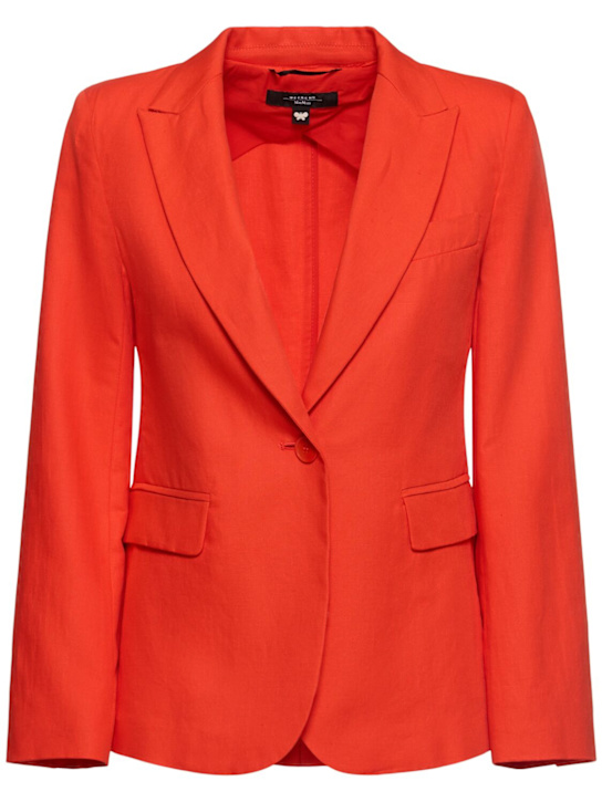 Quito cotton & linen canvas wide jacket - Thumbnail 1