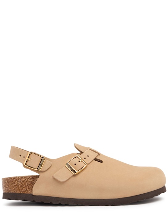 BIRKENSTOCK: Tokio nubuck leather mules - women_0 | Luisa Via Roma