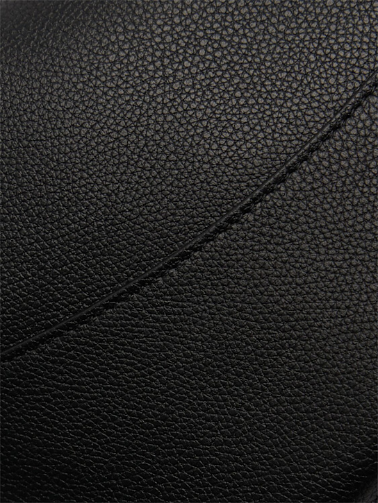 The Row: Jouve lux fine grain shoulder bag - Black - men_3 | Luisa Via Roma