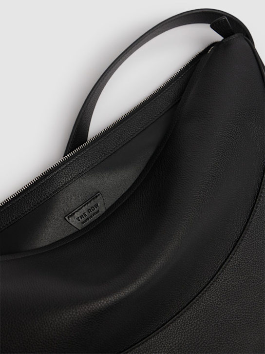The Row: Jouve lux fine grain shoulder bag - Black - men_5 | Luisa Via Roma