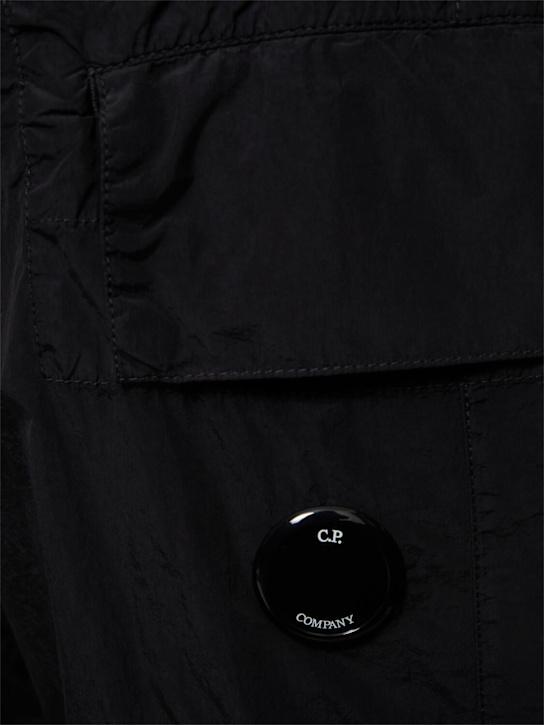 C.P. Company: Flatt nylon oversize pants - Black - men_4 | Luisa Via Roma