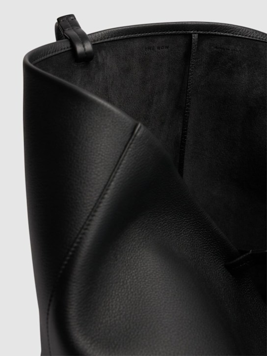 The Row: XL Park leather tote bag - Black - men_6 | Luisa Via Roma
