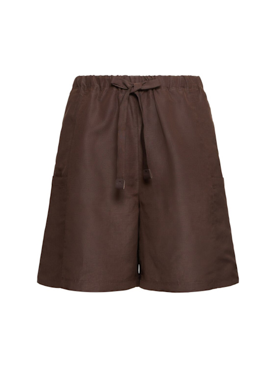 Quebec linen & silk shorts
