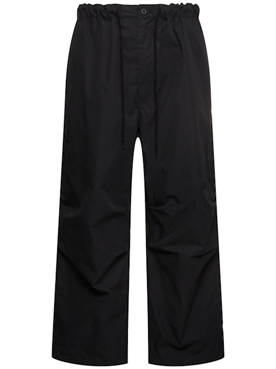 Comme des Garçons Homme: Cotton blend drawstring pants - men_0 | Luisa Via Roma