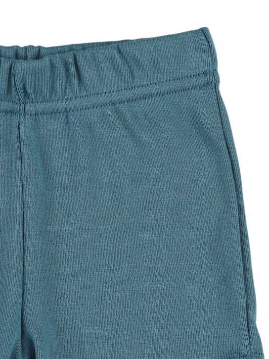 Petit Bateau: Sailor cotton jersey top & shorts - White/Light Blue - kids-boys_2 | Luisa Via Roma