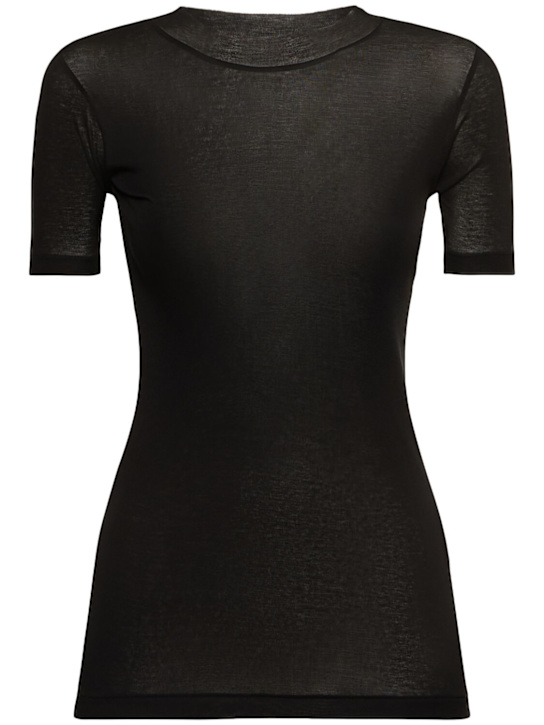 Auralee: Sheer cotton t-shirt - women_0 | Luisa Via Roma