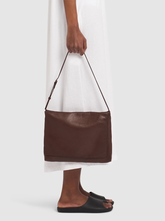 The Row: Nan leather shoulder bag - women_1 | Luisa Via Roma