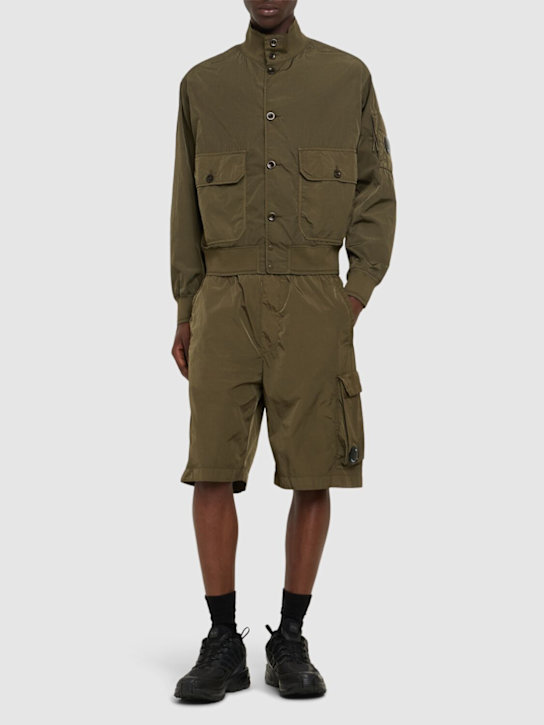 C.P. Company: Chrome-R cargo shorts - Green - men_1 | Luisa Via Roma
