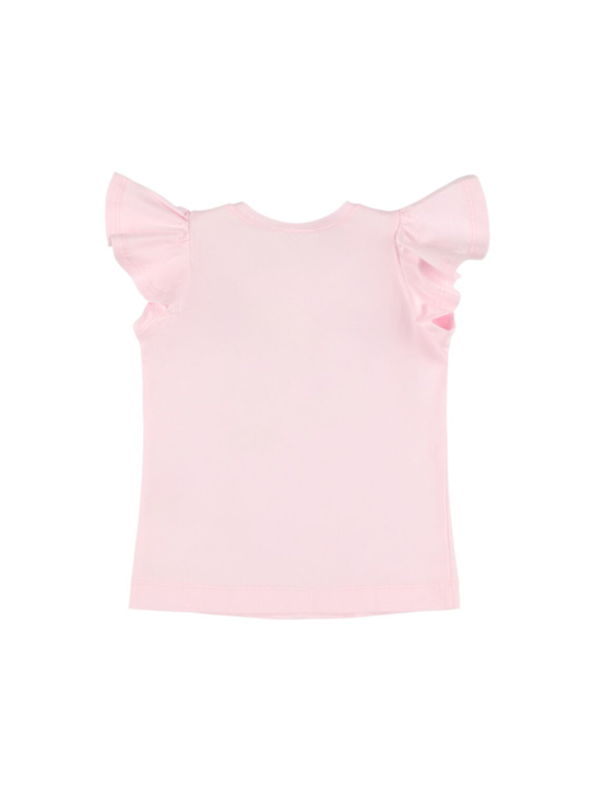 Monnalisa: T-shirt Alice in jersey con stampa - Rosa Chiaro - kids-girls_2 | Luisa Via Roma