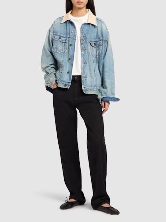 The Row: Landais denim jeans - Black - women_1 | Luisa Via Roma