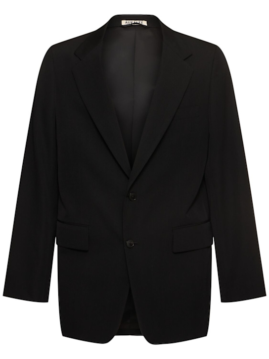 Auralee: Light wool gabardine jacket - men_0 | Luisa Via Roma