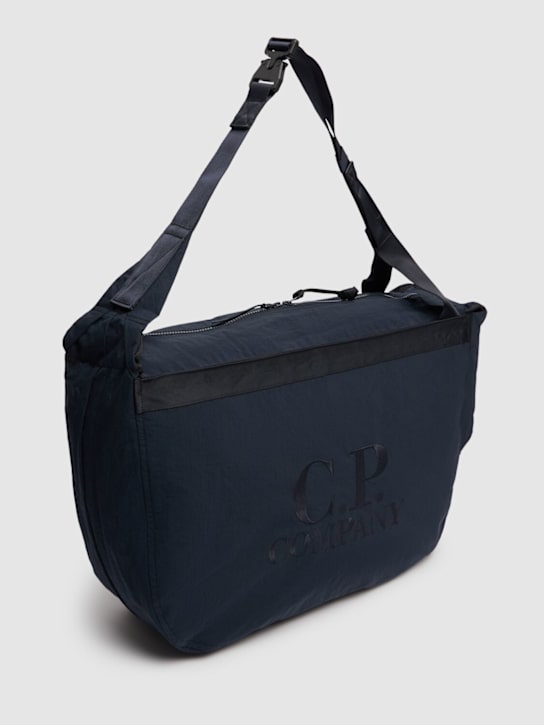 C.P. Company: Plain paper touch zipped bag - Total Eclipse - men_3 | Luisa Via Roma