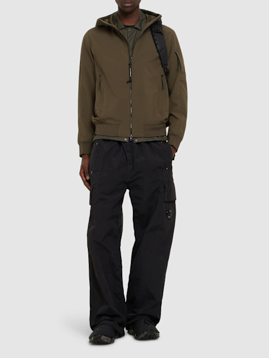 C.P. Company: C.P. Shell-R hooded jacket - Green - men_1 | Luisa Via Roma