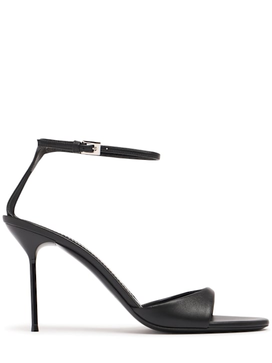 Paris Texas: Lidia レザーアンクルストラップサンダル 90mm - women_0 | Luisa Via Roma