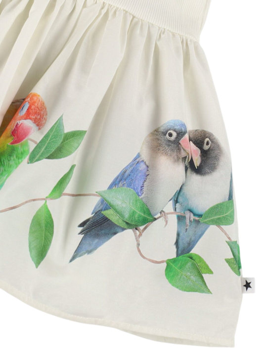 Molo: Vestito in cotone organico - Bianco - kids-girls_1 | Luisa Via Roma