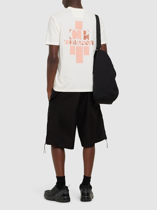 C.P. Company: Logo t-shirt - Gauze White - men_1 | Luisa Via Roma