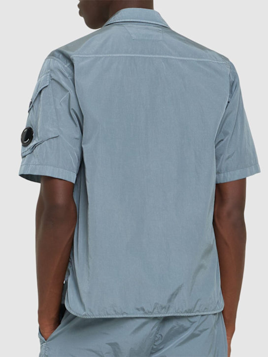 C.P. Company: Chrome-R short sleeve overshirt - Stormy Weather - men_2 | Luisa Via Roma
