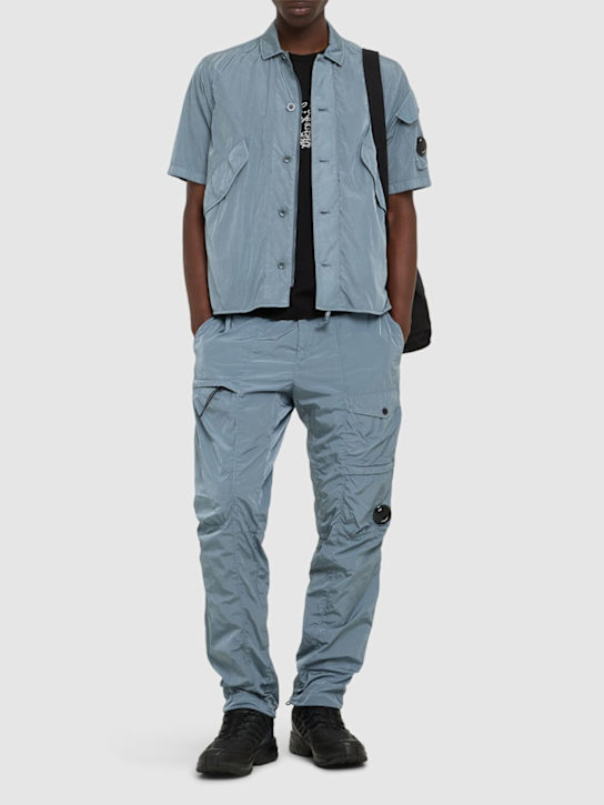 C.P. Company: Chrome-R cargo lens pants - Stormy Weather - men_1 | Luisa Via Roma