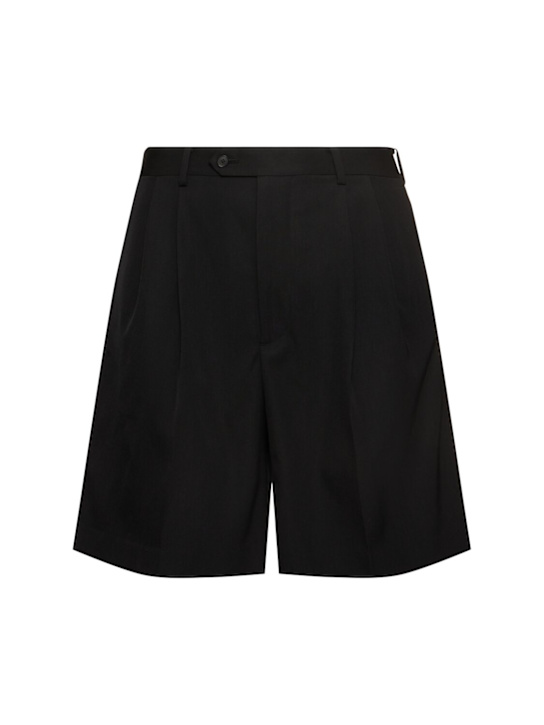 Auralee: Light wool gabardine shorts - men_0 | Luisa Via Roma