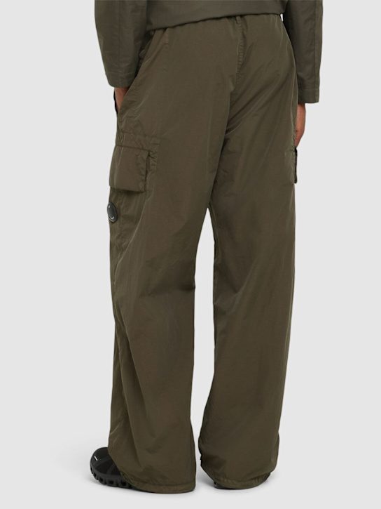 C.P. Company: Flatt nylon oversize pants - Green - men_2 | Luisa Via Roma