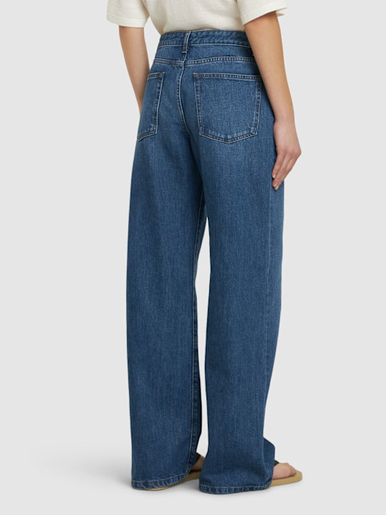 The Row: Eglitta wide cotton denim jeans - Washed Blue - women_2 | Luisa Via Roma
