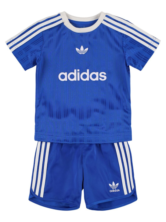 adidas Originals: リサイクル ポリTシャツ＆ショートパンツ - kids-boys_0 | Luisa Via Roma