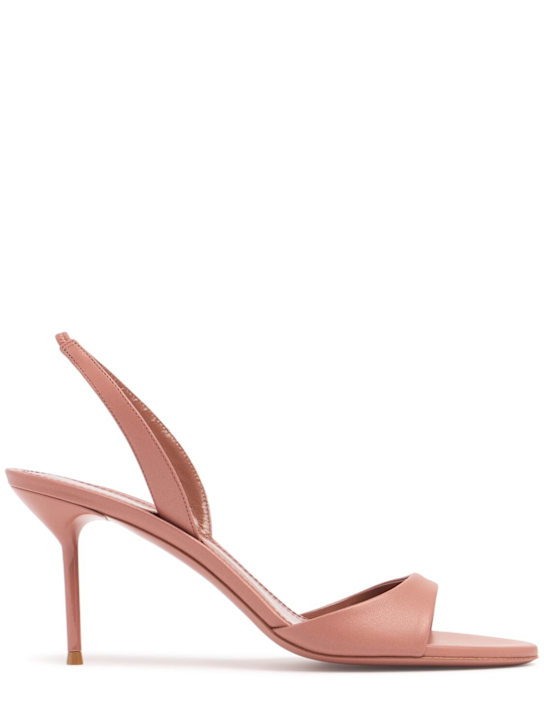 Paris Texas: 70mm Lidia leather slingback sandals - women_0 | Luisa Via Roma