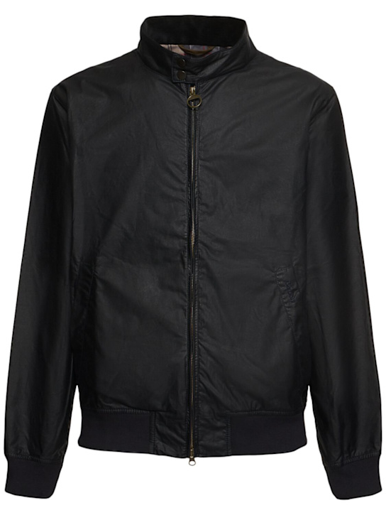 BARBOUR: Giacca Royston in cotone cerato - men_0 | Luisa Via Roma