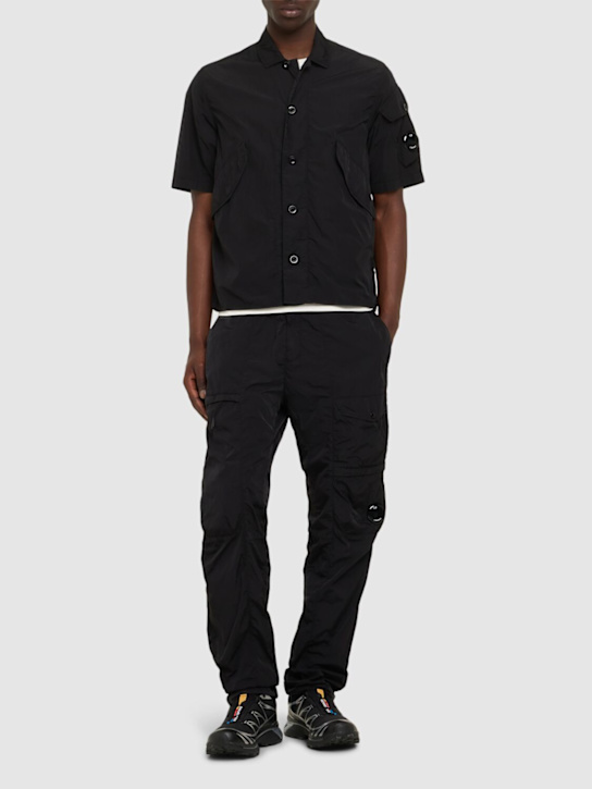 C.P. Company: Chrome-R cargo lens pants - Black - men_1 | Luisa Via Roma