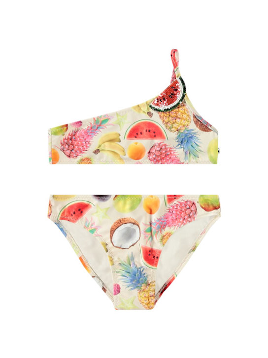 Molo: プリントリサイクル ワンショルダービキニ - kids-girls_0 | Luisa Via Roma