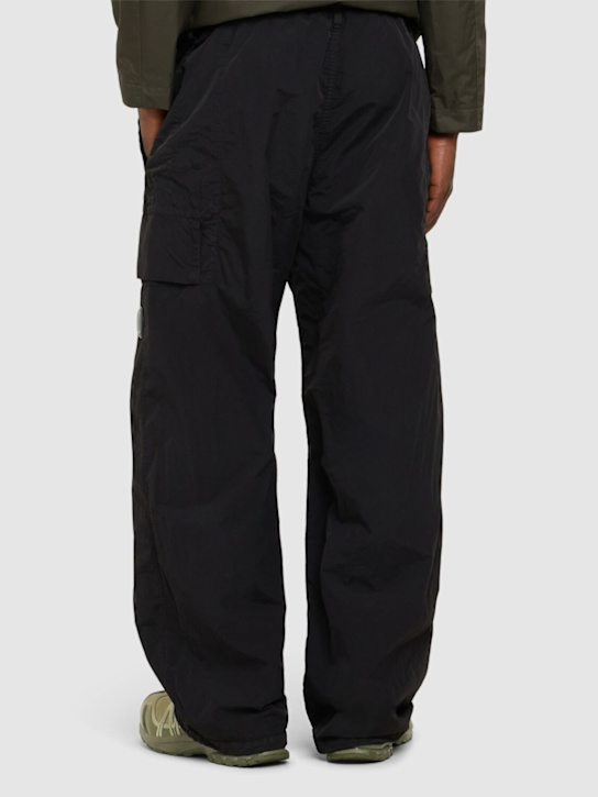 C.P. Company: Flatt nylon oversize pants - Black - men_2 | Luisa Via Roma